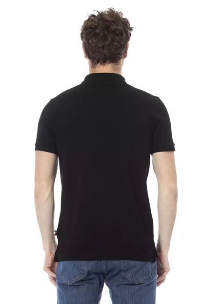 Polo Baldinini Trend en coton noir pour homme