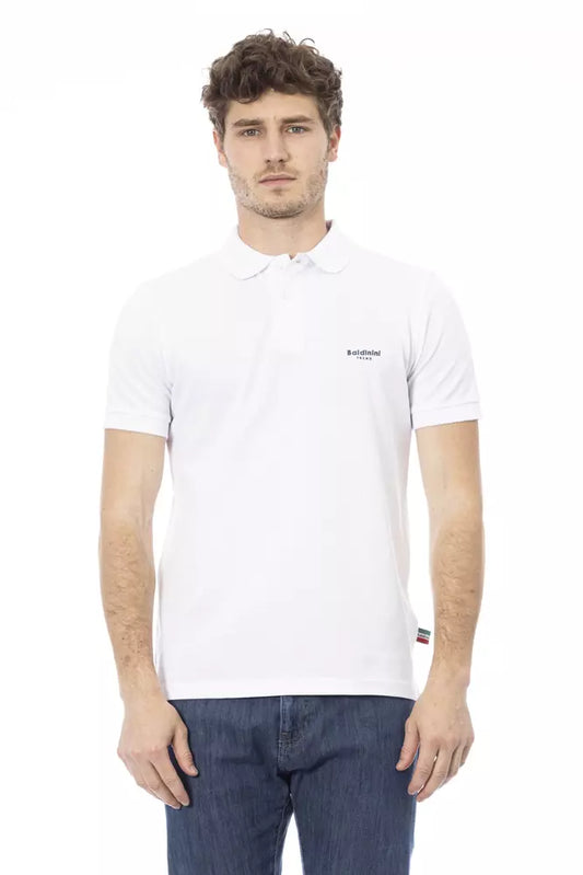 Polo homme en coton blanc tendance Baldinini
