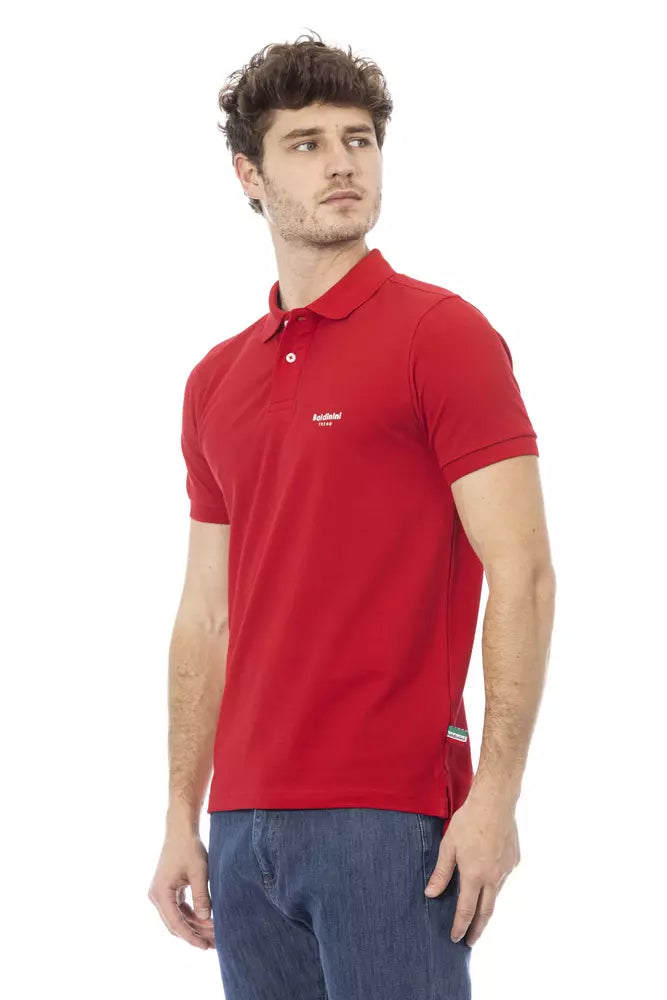 Polo homme en coton rouge tendance Baldinini