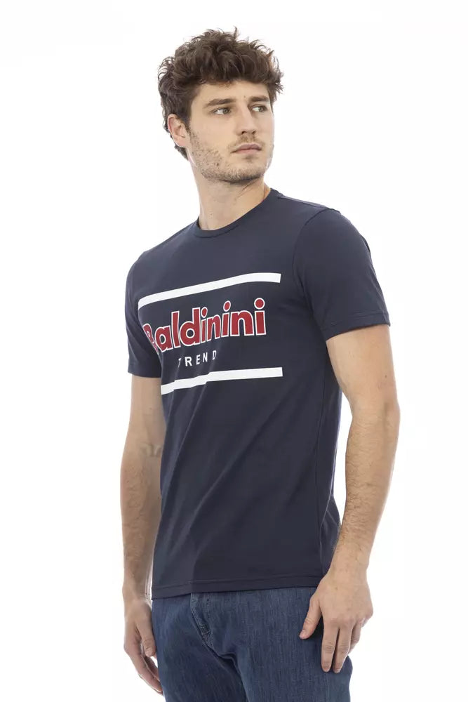 Baldinini Trend Blue Cotton Men's T-Shirt by Baldinini Trend