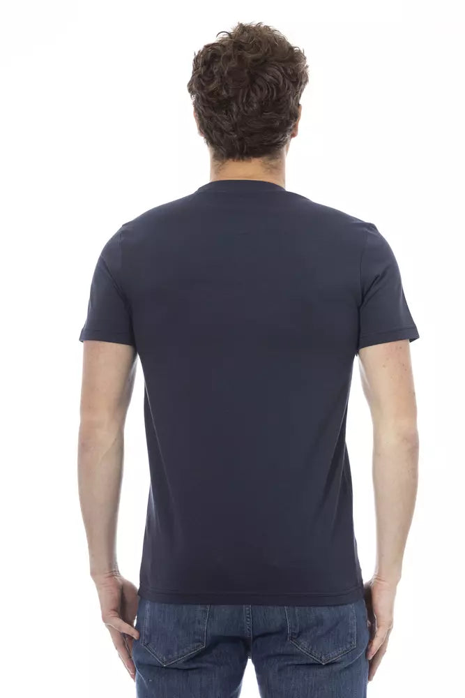 Baldinini Trend Blue Cotton Men's T-Shirt by Baldinini Trend