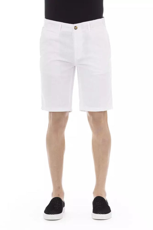 Bermuda homme en coton blanc Baldinini Trend