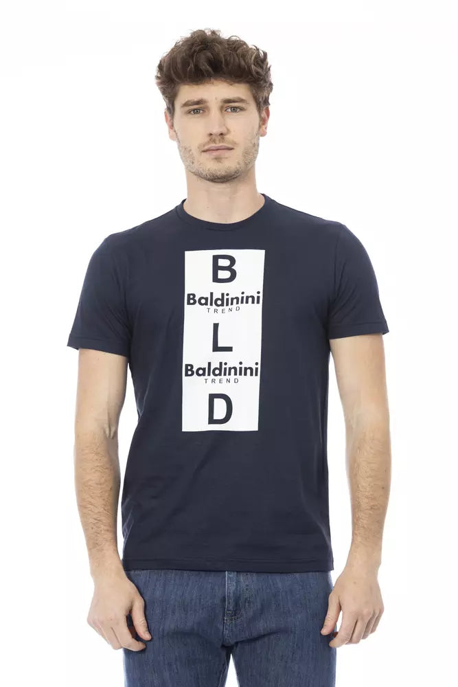 Baldinini Trend Blue Cotton Men T-Shirt by Baldinini Trend