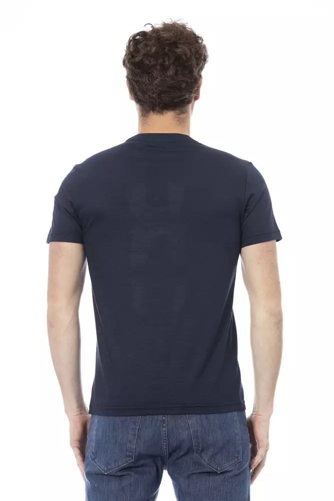 Baldinini Trend Blue Cotton Men T-Shirt by Baldinini Trend