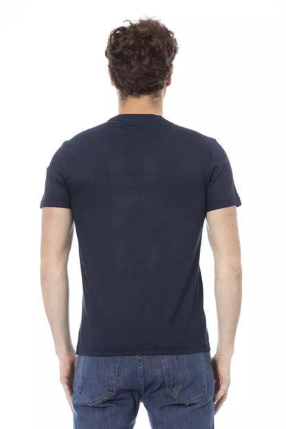 Baldinini Trend Blue Cotton Men T-Shirt by Baldinini Trend