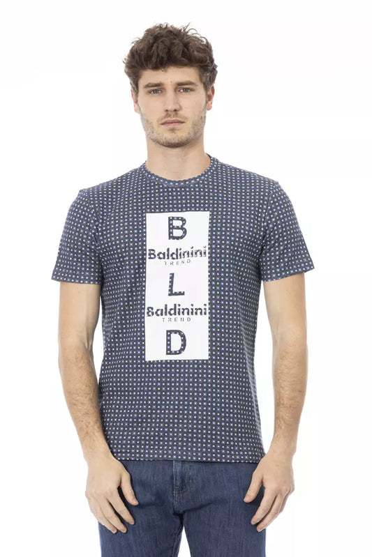 T-shirt homme en coton gris tendance Baldinini