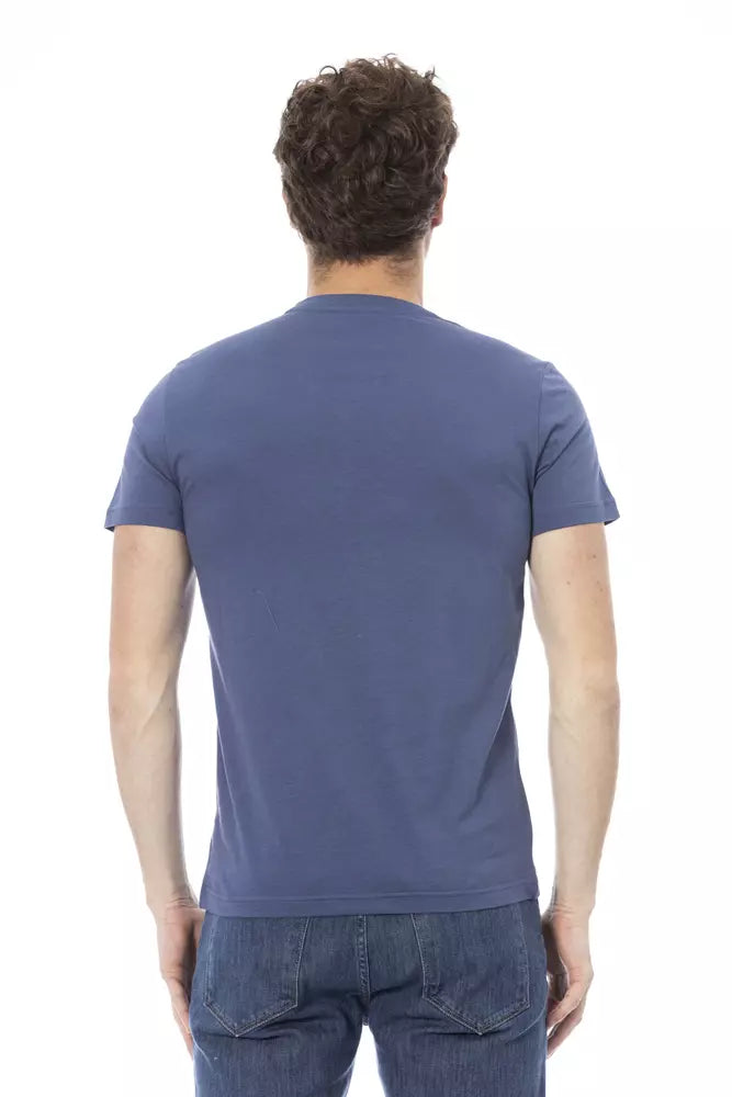 Baldinini Trend Blue Cotton Men T-Shirt by Baldinini Trend