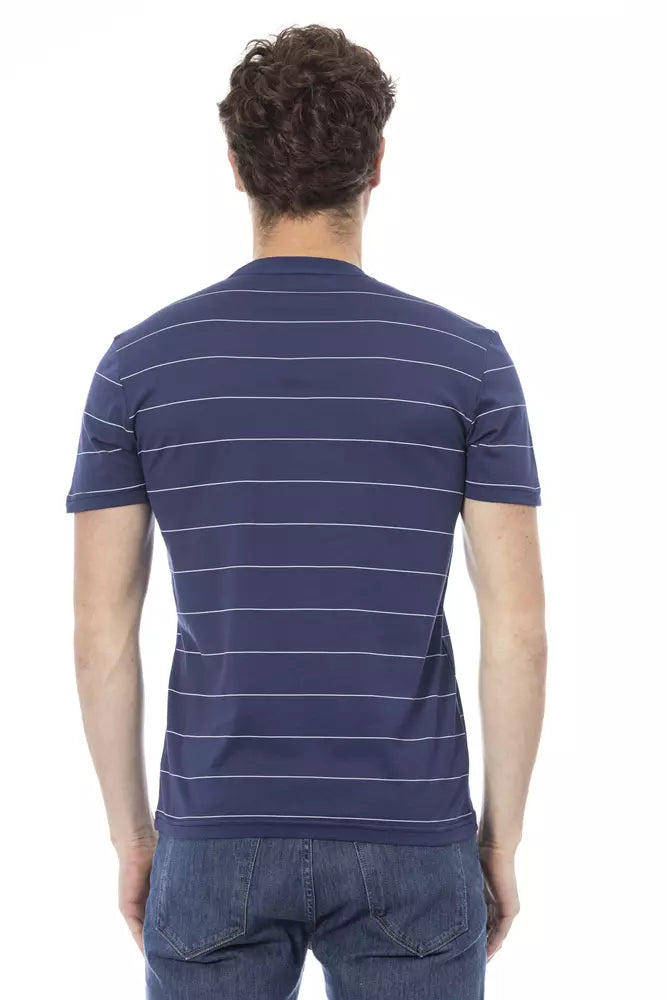 Baldinini Trend Blue Cotton Men T-Shirt by Baldinini Trend