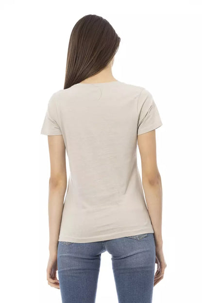 T-shirt Trussardi Action en coton beige pour femme