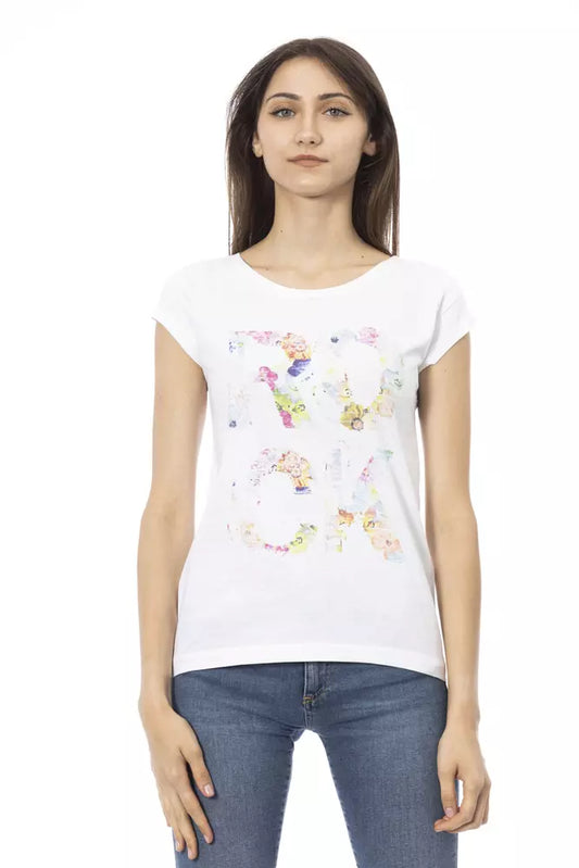 T-shirt Trussardi Action en coton blanc pour femme