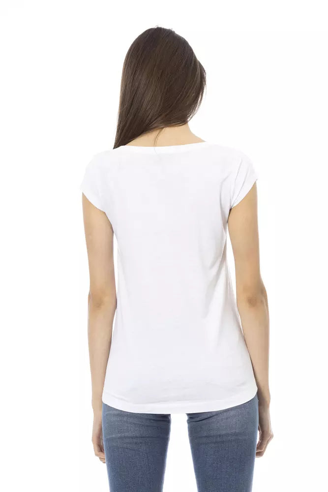 T-shirt Trussardi Action en coton blanc pour femme
