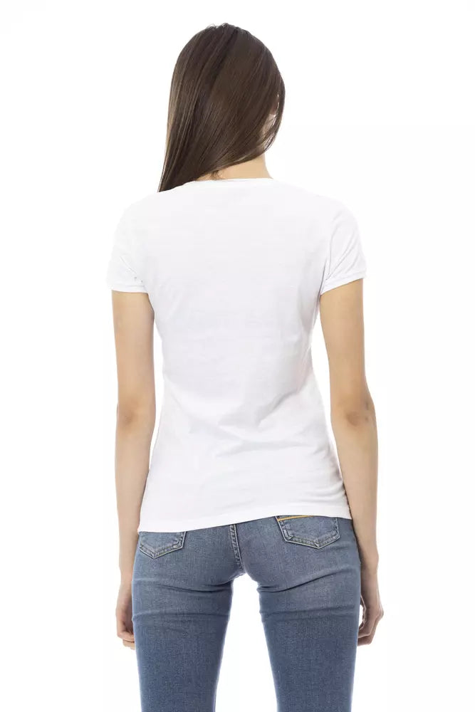 T-shirt Trussardi Action en coton blanc pour femme