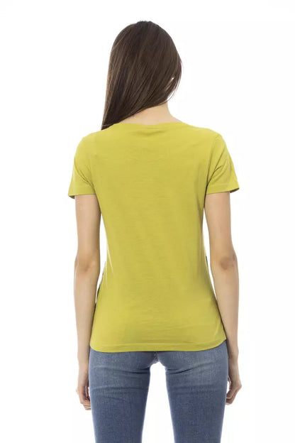 T-shirt Trussardi Action en coton vert pour femme