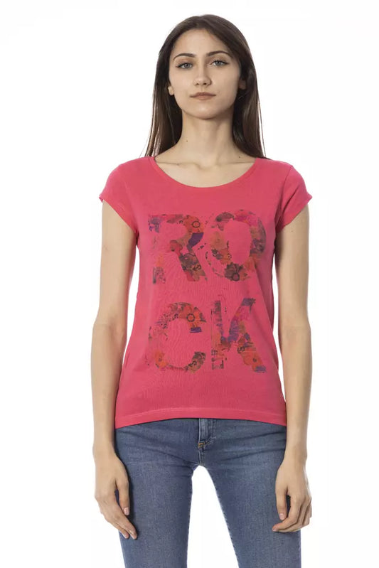 T-shirt femme Trussardi Action en coton multicolore