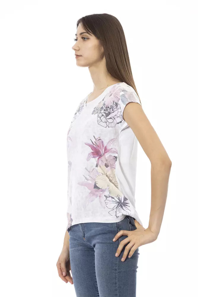T-shirt Trussardi Action en coton blanc pour femme