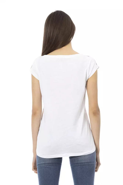 T-shirt Trussardi Action en coton blanc pour femme