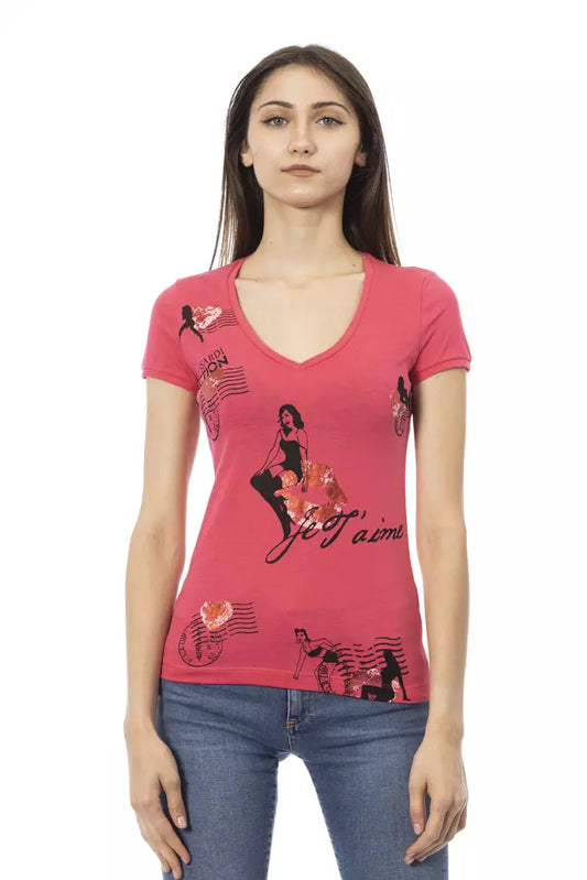 T-shirt femme Trussardi Action en coton multicolore