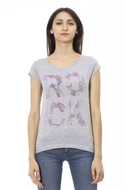 T-shirt Trussardi Action en coton gris pour femme