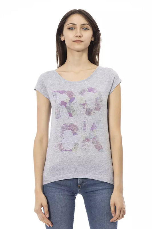T-shirt Trussardi Action en coton gris pour femme