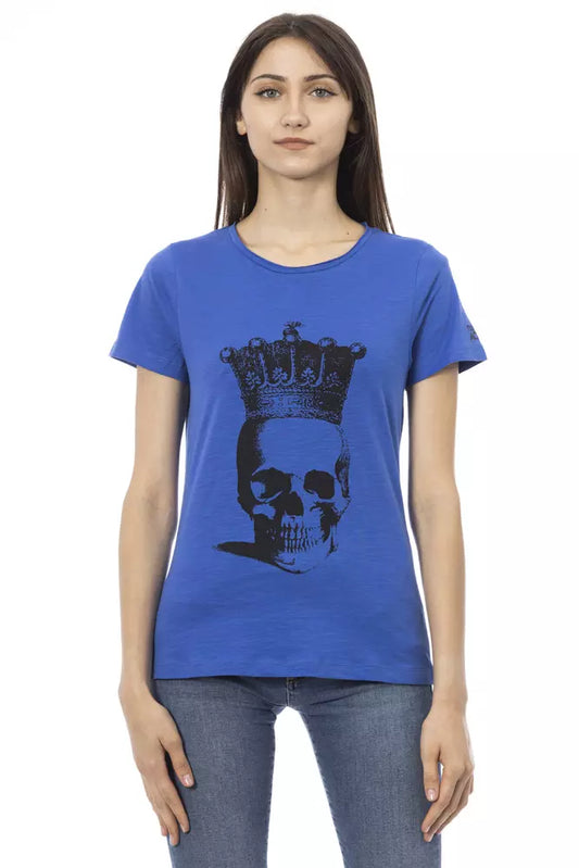 T-shirt Trussardi Action en coton bleu pour femme
