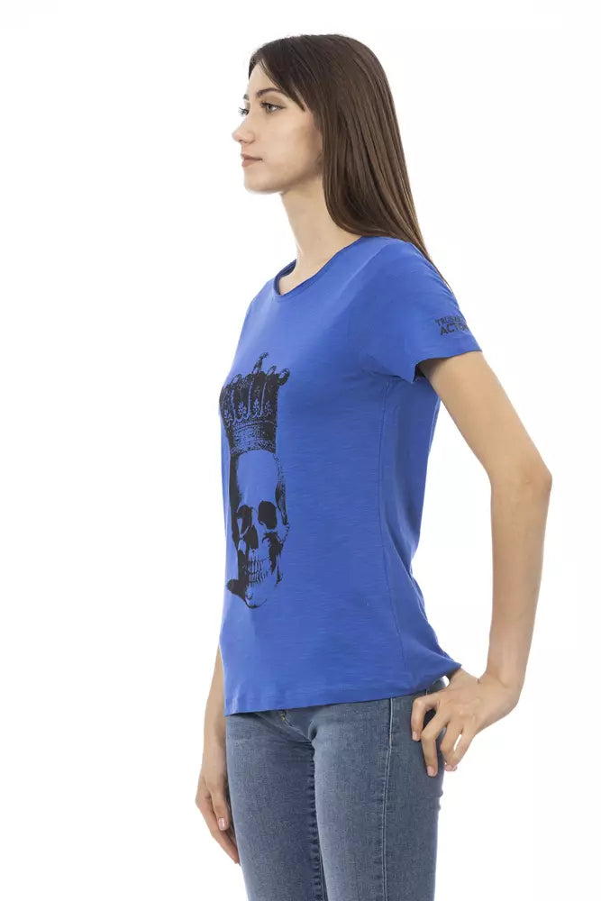 T-shirt Trussardi Action en coton bleu pour femme