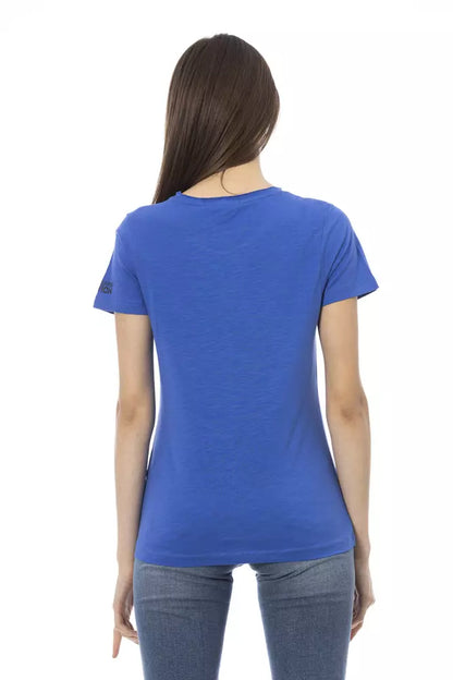 T-shirt Trussardi Action en coton bleu pour femme