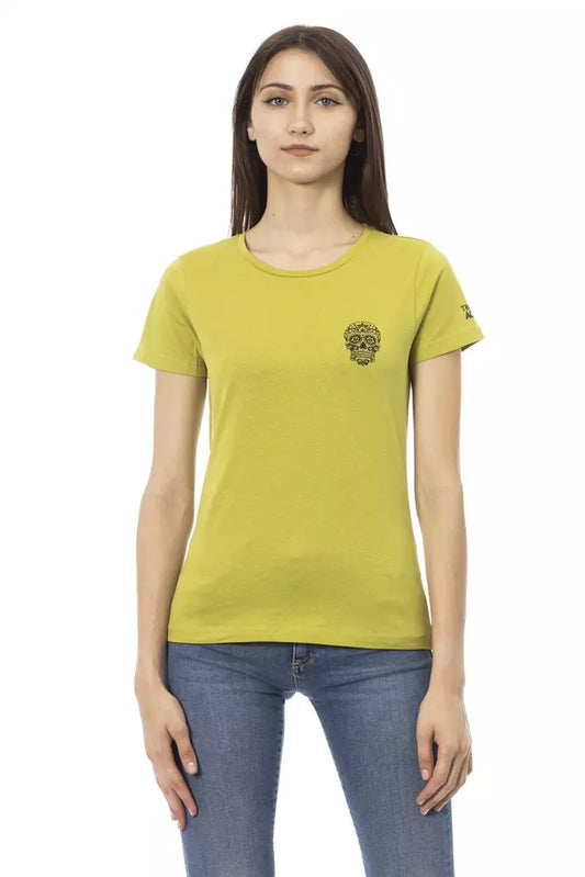 T-shirt Trussardi Action en coton vert pour femme
