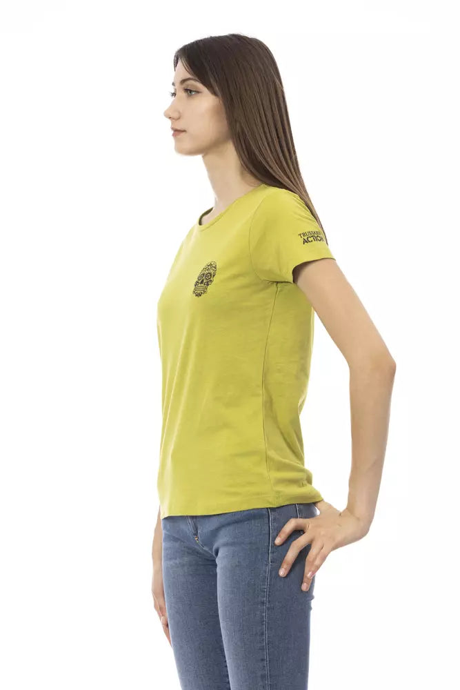 T-shirt Trussardi Action en coton vert pour femme