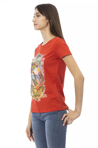 T-shirt Trussardi Action en coton rouge pour femme