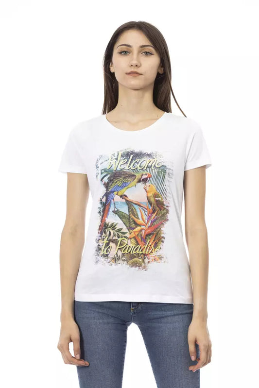 T-shirt Trussardi Action en coton blanc pour femme