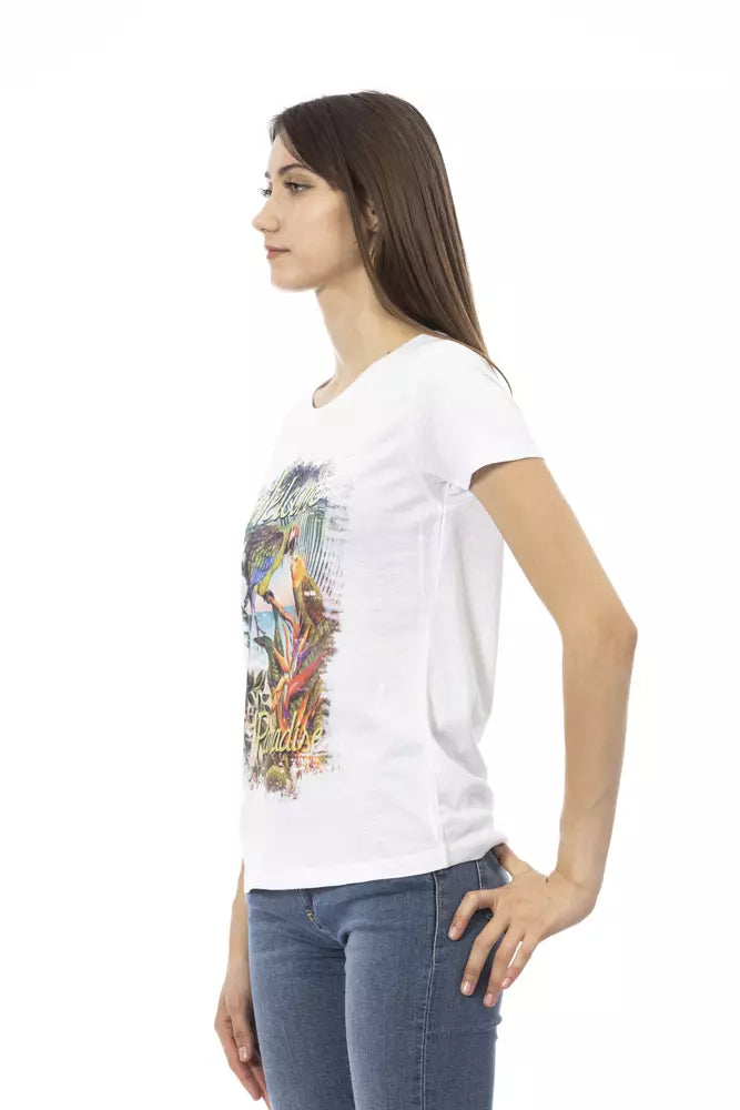 T-shirt Trussardi Action en coton blanc pour femme