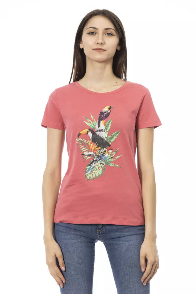 T-shirt femme Trussardi Action en coton multicolore