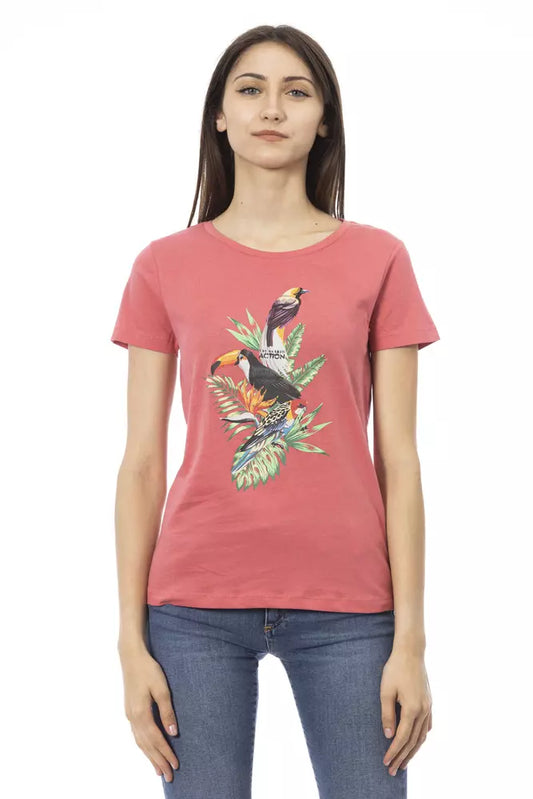 T-shirt femme Trussardi Action en coton multicolore