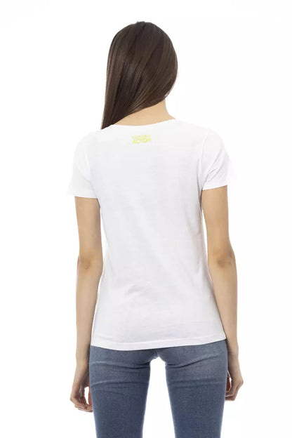 T-shirt Trussardi Action en coton blanc pour femme
