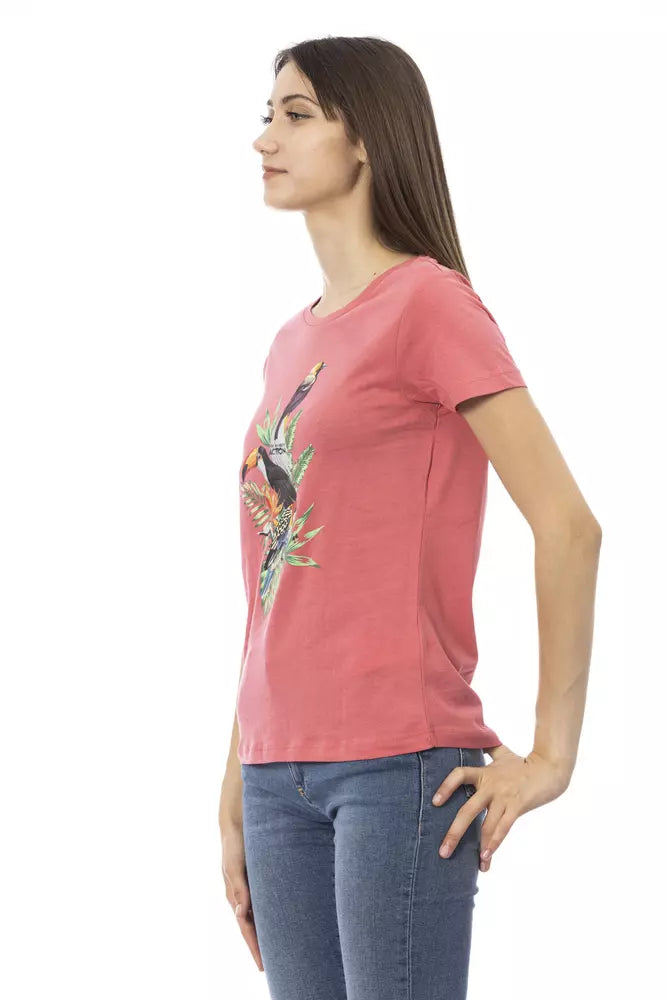 T-shirt femme Trussardi Action en coton multicolore