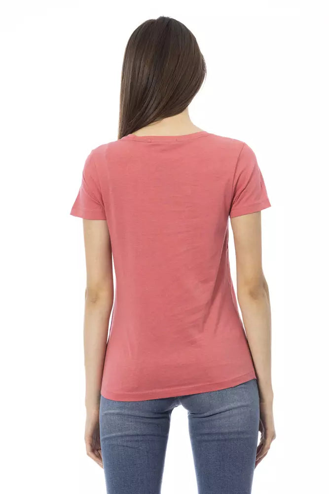T-shirt femme Trussardi Action en coton multicolore