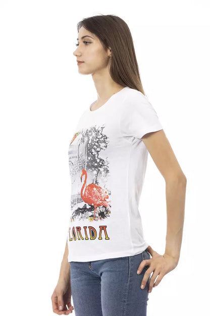 T-shirt Trussardi Action en coton blanc pour femme