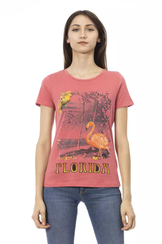T-shirt femme Trussardi Action en coton multicolore