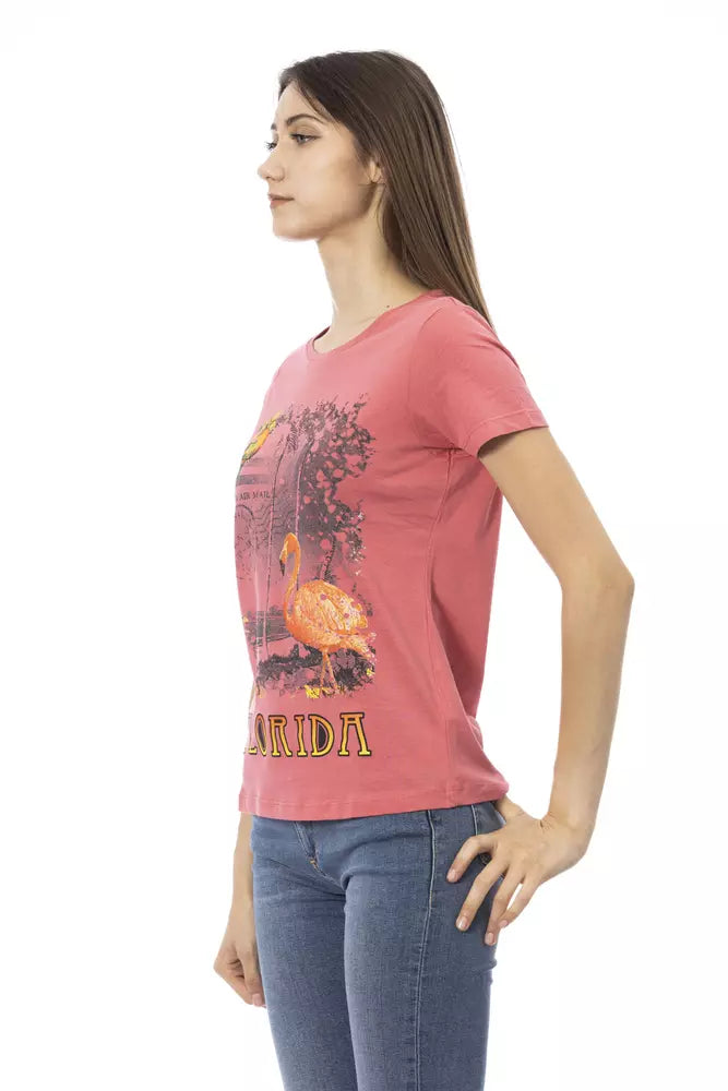 T-shirt femme Trussardi Action en coton multicolore