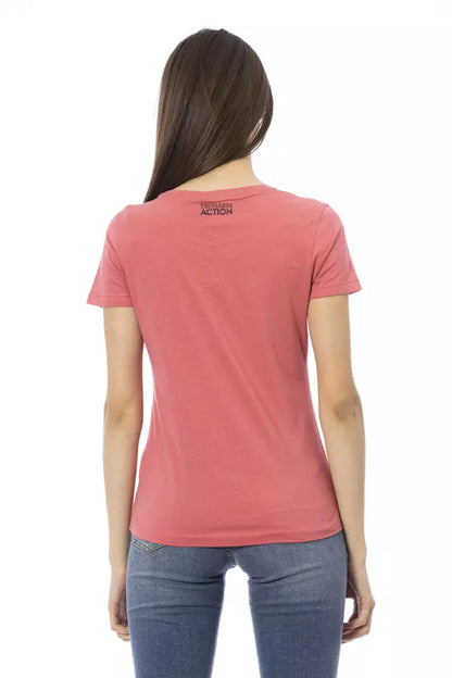 T-shirt femme Trussardi Action en coton multicolore