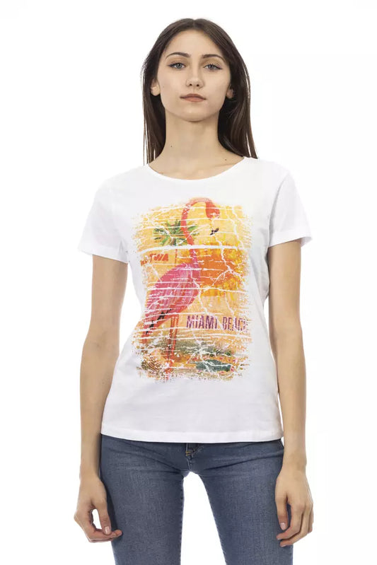 T-shirt Trussardi Action en coton blanc pour femme