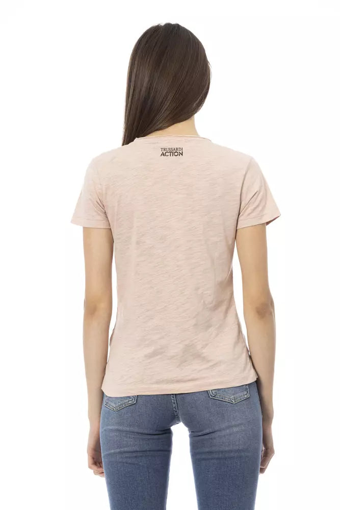 T-shirt femme Trussardi Action en coton multicolore