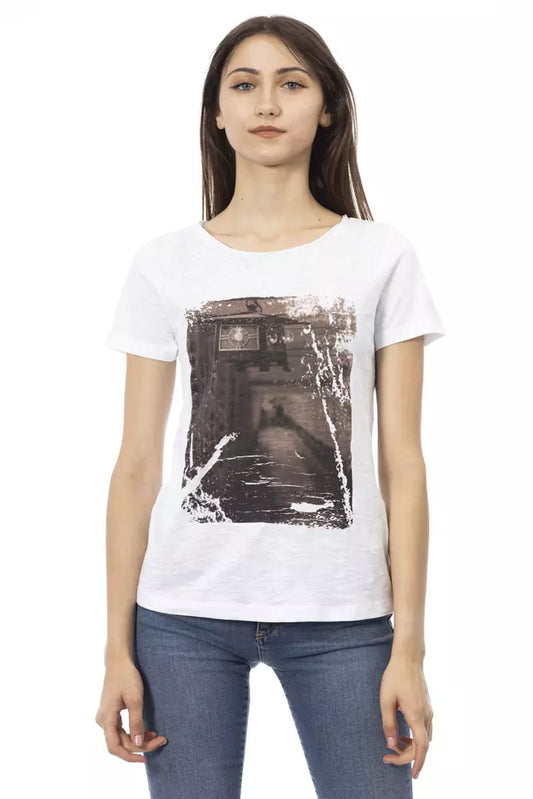 T-shirt Trussardi Action en coton blanc pour femme