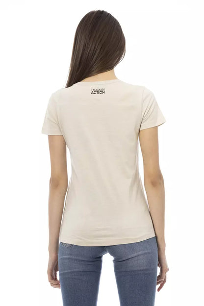 T-shirt Trussardi Action en coton beige pour femme