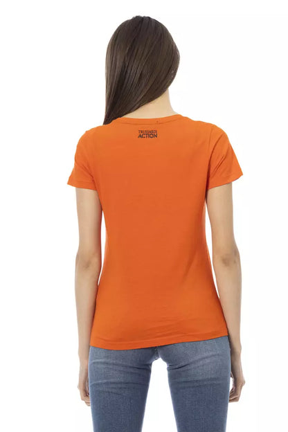 T-shirt Trussardi Action en coton orange pour femme