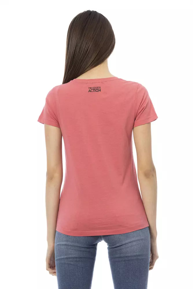 T-shirt femme Trussardi Action en coton multicolore