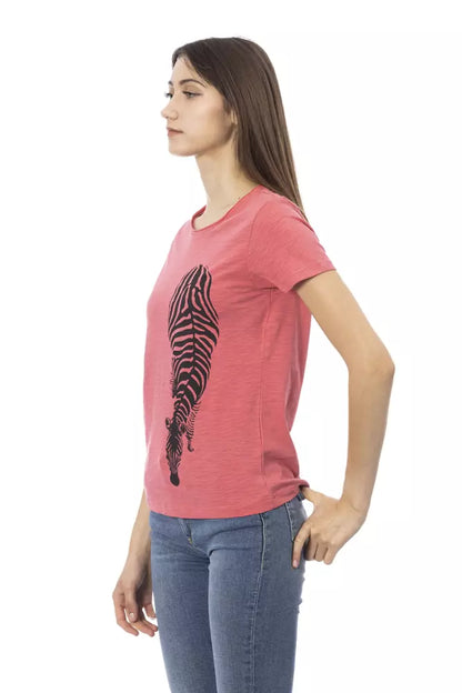T-shirt femme Trussardi Action en coton multicolore