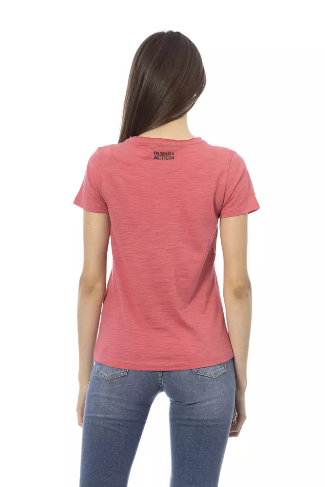 T-shirt femme Trussardi Action en coton multicolore