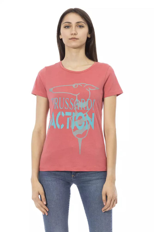 T-shirt femme Trussardi Action en coton multicolore