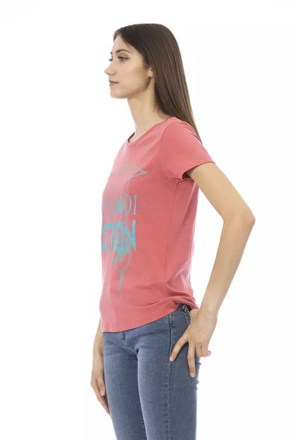 T-shirt femme Trussardi Action en coton multicolore